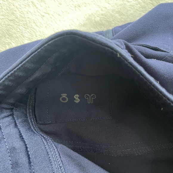 FIGS Yola Scrub Pants Yoga Style Size L | Navy High-Waisted, Comfortable Fit - Picture 8 of 12